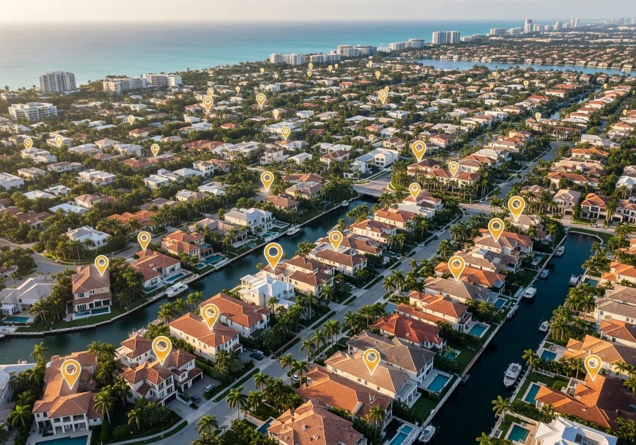 Miami Roofing SEO Service Areas - Neighborhood Coverage Map for Local Search Optimization
